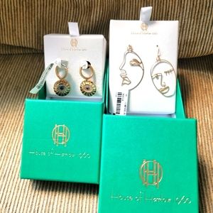 House of Harlow Gold Tone Earrings